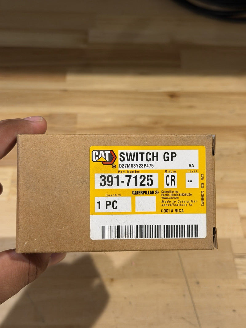 CATERPILLAR 391-7125 BYPASS SWITCH (GENUINE OEM) NEW SEALED - FREE SHIPPING