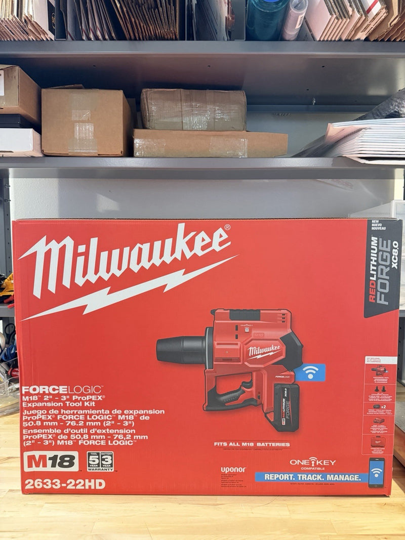 MILWAUKEE 2633-22HD M18 FORCE LOGIC™ 2”-3” PROPEX EXPANSION TOOL KIT