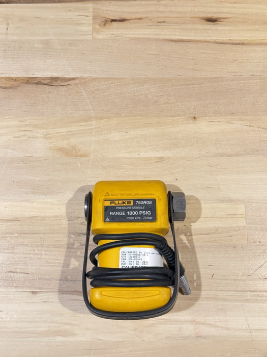 FLUKE 750R08 PRESSURE MODULE RANGE 1000 PSIG 7000KPA 70BAR (TESTED) SHIPS FAST