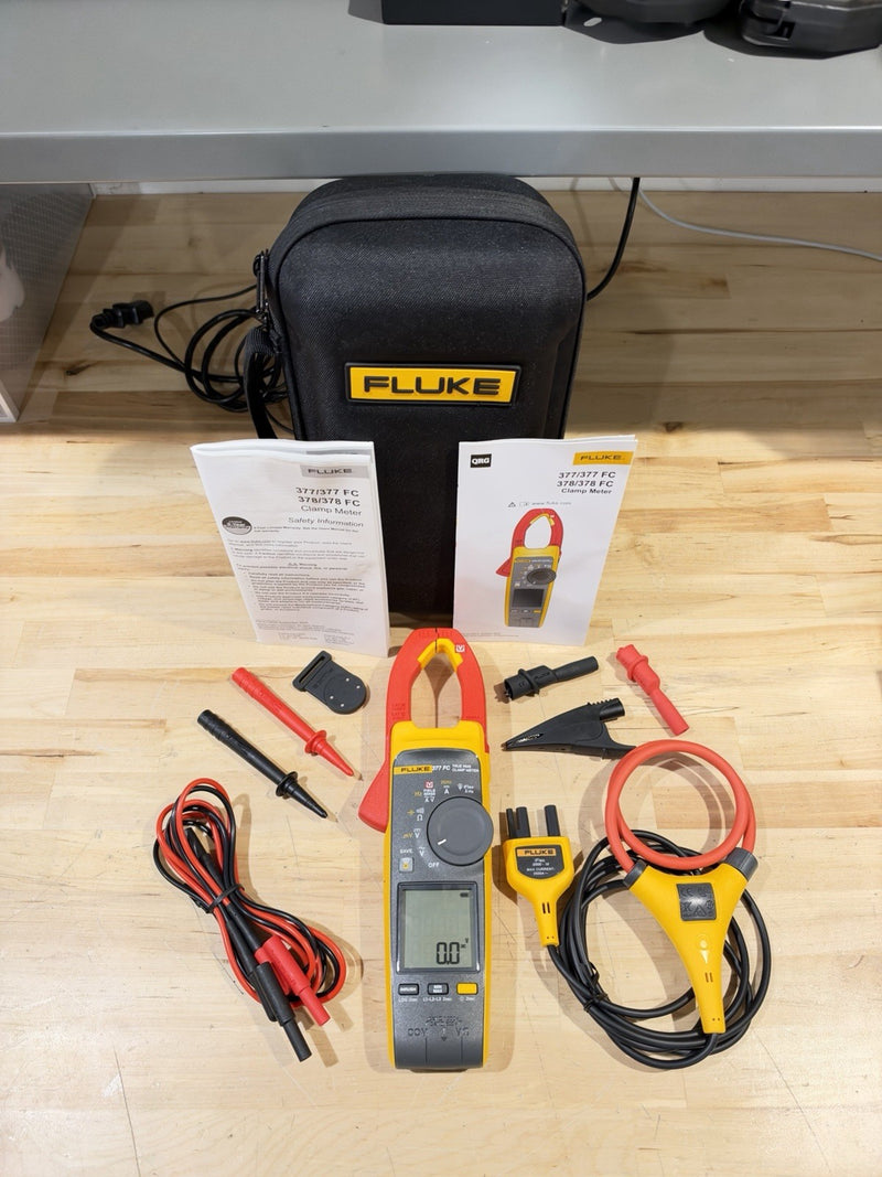 FLUKE 377 FC NON-CONTACT VOLTAGE CLAMP METER SHIPS FAST