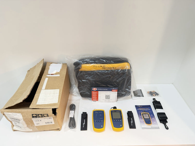 FLUKE NETWORKS FTK2000 SIMPLIFIBER SINGLE MODE 1310/1550NM FIBER VERIFICATION KT