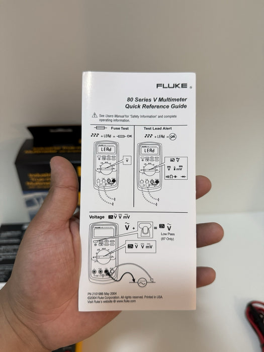 FLUKE 87-V INDUSTRIAL TRUE RMS DIGITAL MULTIMETER (MFG 2024) / NEW SEALED