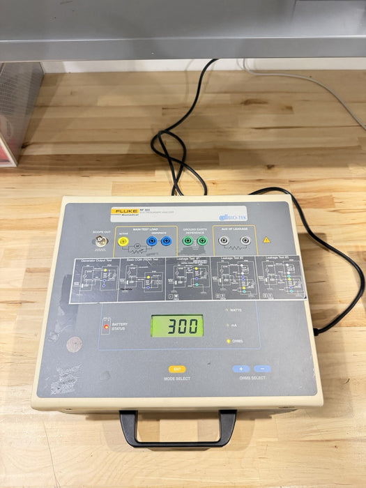 FLUKE BIOMEDICAL RF303 ELECTROSURGERY ANALYZER TESTED