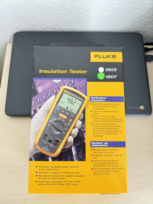 FLUKE 1507 DIGITAL INSULATION RESISTANCE TESTER MFG-2024 NEW SEALED