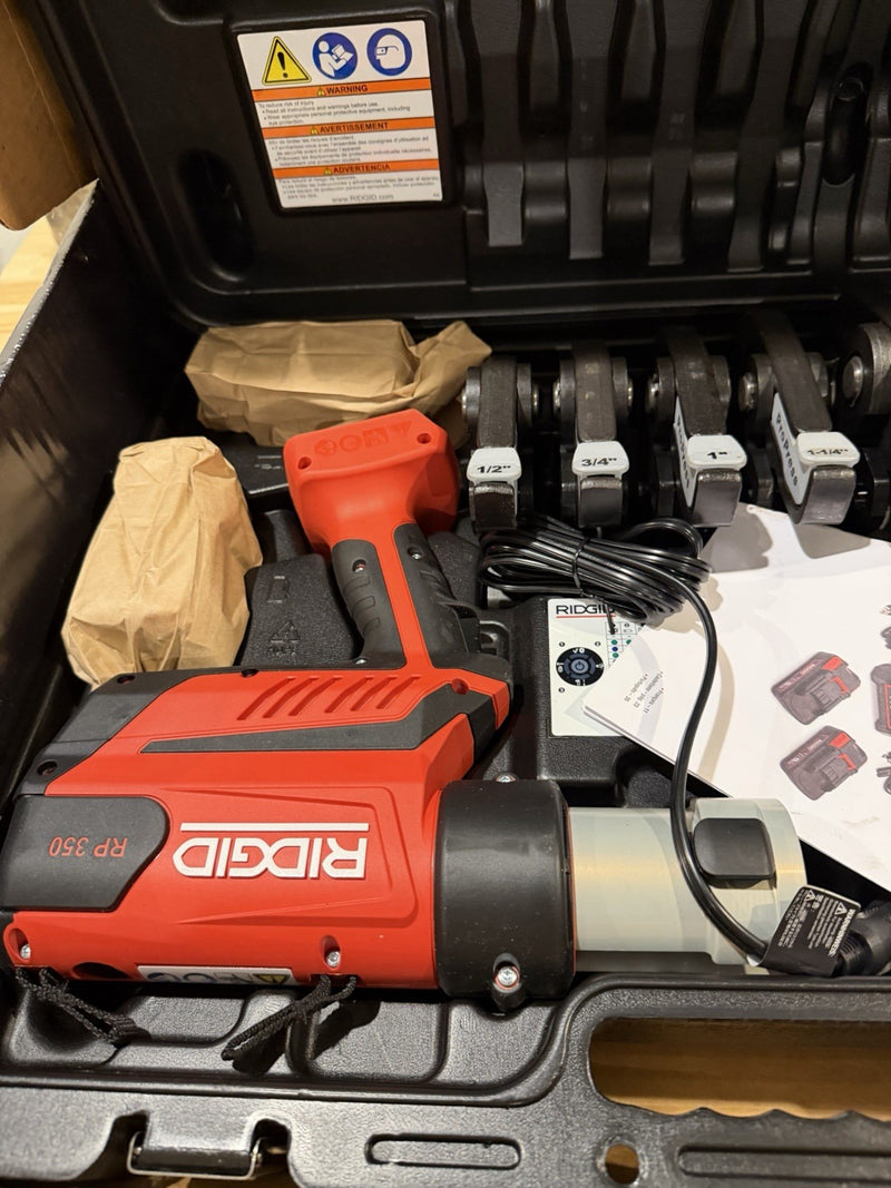 RIDGID RP 350 PRESS TOOL KIT 67053 1/2" TO 2" PROPRESS JAWS - NEW FACTORY SEALED