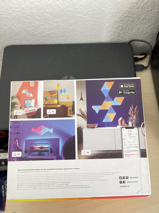 NANOLEAF SHAPES TRIANGLES MULTICOLOR LIGHT PANELS EXPANSION KIT 3 PACK