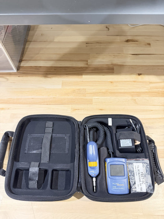 FLUKE NETWORKS FT500 FIBERINSPECTOR MINI FIBER OPTIC INSPECTION SCOPE KIT TESTED