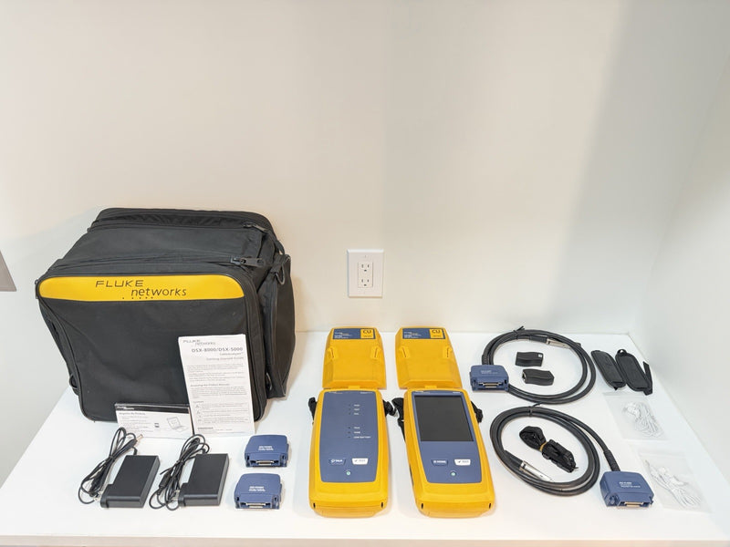FLUKE NETWORKS DSX-5000 VERSIV CAT6 CAT6A LAN CABLE CERTIFIBER TESTER DSX 5000