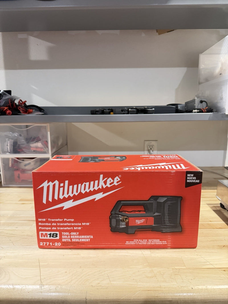 MILWAUKEE 2771-20 M18 TRANSFER PUMO NEW IN BOX (SHIPS FAST) NEW SEALED