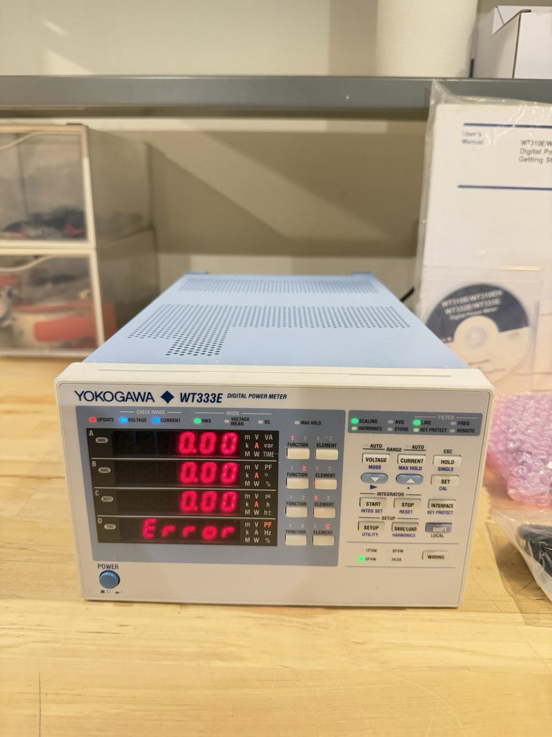 YOKOGAWA WT333E 3 CHANNEL DIGITAL POWER METER TESTED