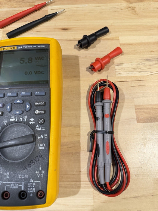 FLUKE 289 TRUE RMS DIGITAL MULTIMETER KIT W/ ACCESSORIES (TESTED) SHIPS FAST