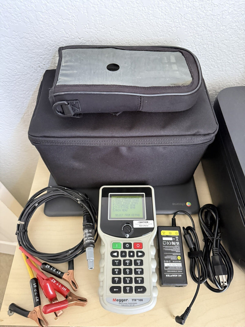 MEGGEE TTR100 SINGLE & THREE PHASE TRANSFORMER TURN-RATIO TEST