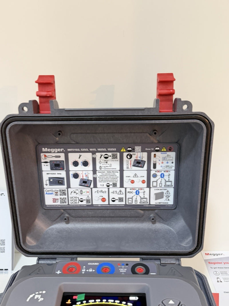 MEGGER MIT525-2 5KV ADVANCED INSULATION TESTER CALIBRATED 2025/2026
