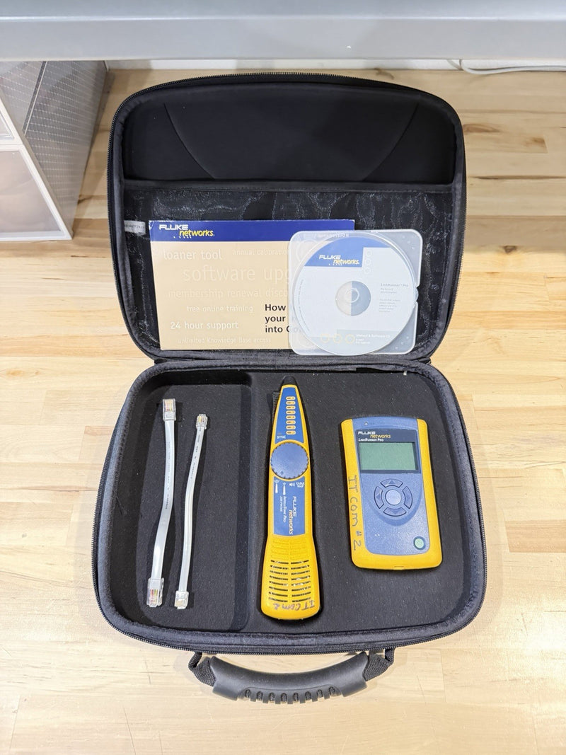 FLUKE NETWORKS LINKRUNNER PRO & INTELLITONE 200 KIT TESTER TESTED