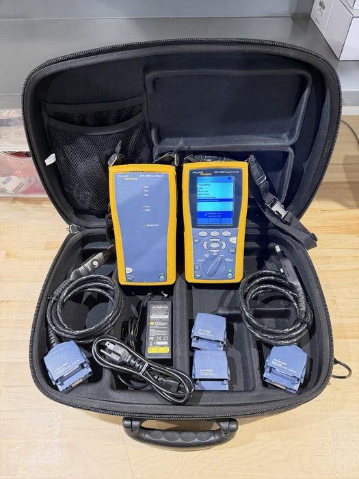FLUKE DTX-1200 CABLE ANALYZER KIT W ACCESSORIES (TESTED) SHIPS FREE