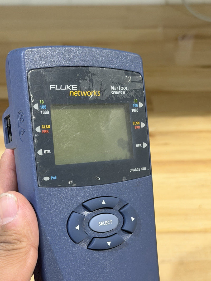 FLUKE NETWORKS NET TOOL SERIES II WITH CHARGER TESTED