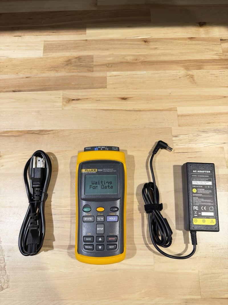 FLUKE 1524 REFERENCE THERMOMETER TESTED