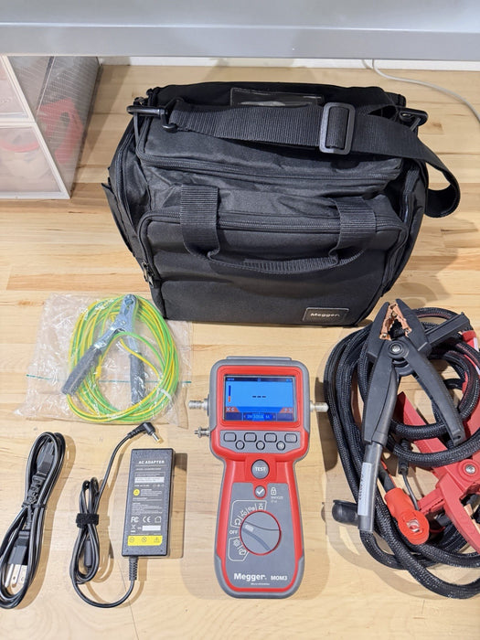 MEGGER MOM3 HANDHELD MICRO-OHMMETER 300A KIT CALIBRATED 2025 TESTED