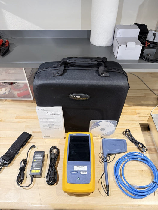 FLUKE NETWORKS VERSIV TFS ONE TOUCH AT NETWORK ASSISTANT KIT (TESTED) SHIPS FREE