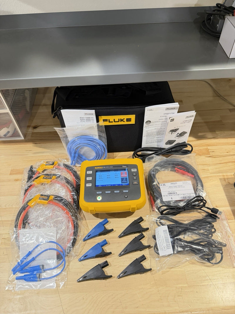 FLUKE 1732/EUS ENERGY LOGGER BOX KIT- SHIPS FAST (FREE SHIPPING)