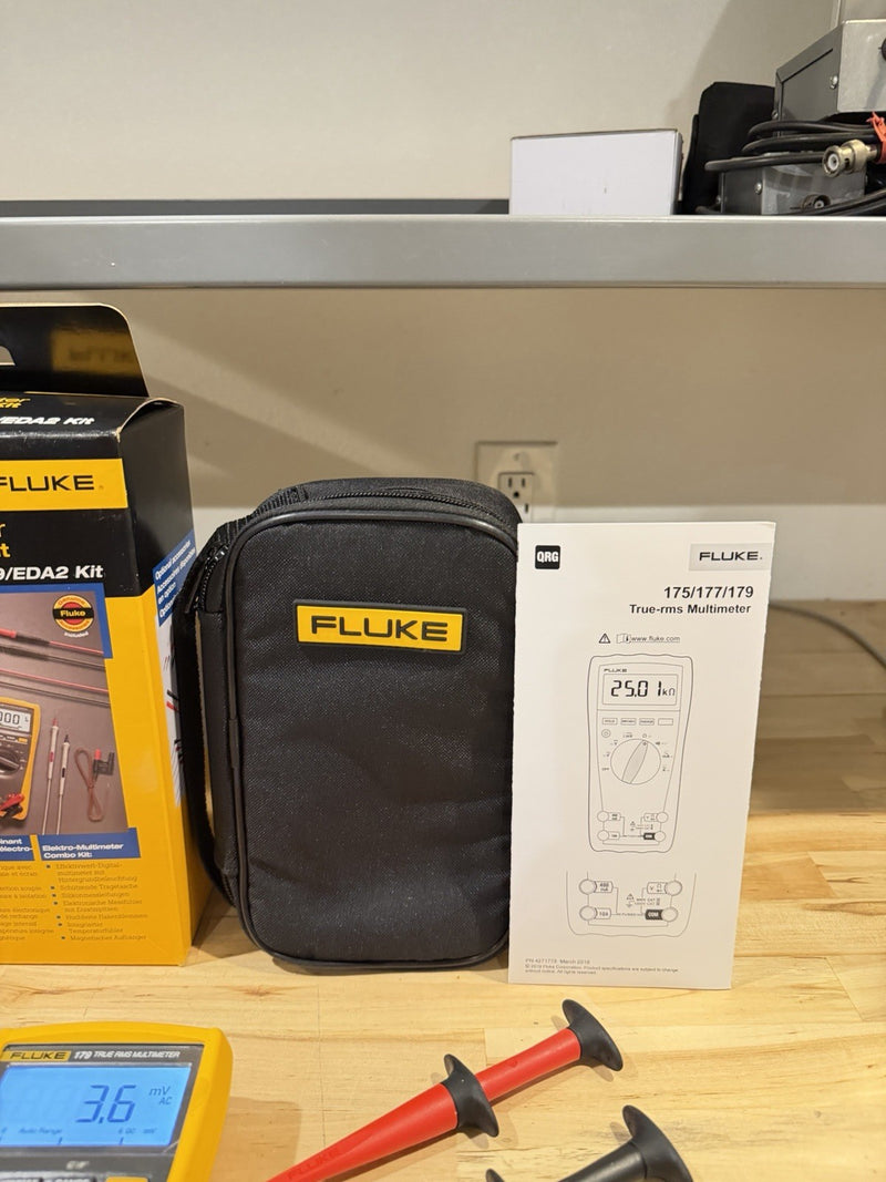 FLUKE 179/EDA2 6 PIECE INDUSTRIAL ELECTRONICS MULTIMETER COMBO KIT (NEW SEALED)