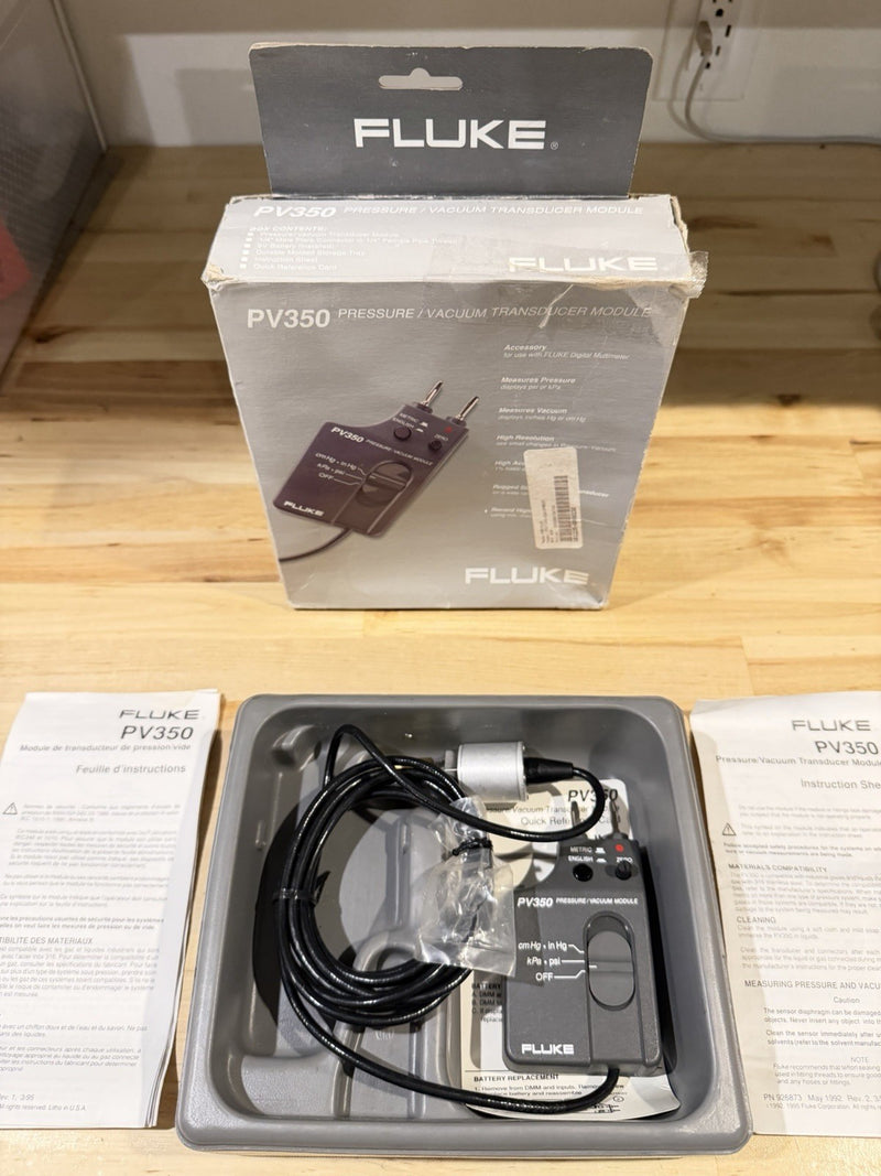 FLUKE PV350 PRESSURE VACUMM TRANSDUCER MODULE TESTED