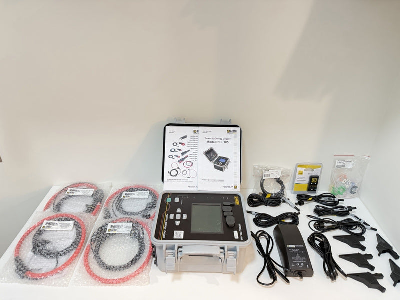 AEMC PEL 105 POWER & ENERGY LOGGER WITH ACCESSORIES