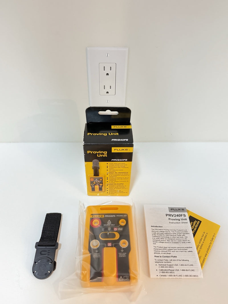 FLUKE PRV240FS PROVING UNIT & MAGNETIC HANGING STRAP