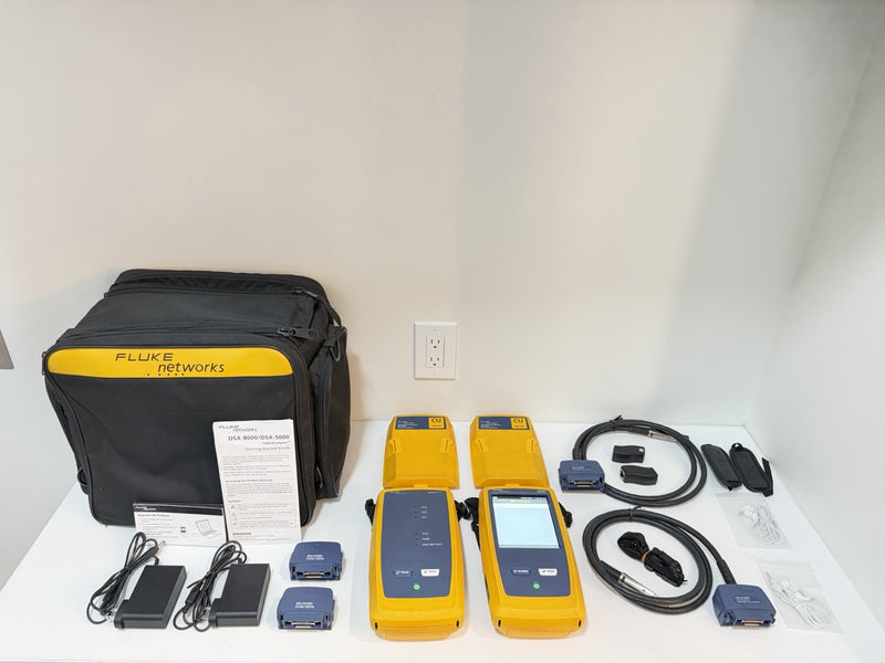 FLUKE NETWORKS DSX-5000 VERSIV CAT6 CAT6A LAN CABLE CERTIFIBER TESTER DSX 5000