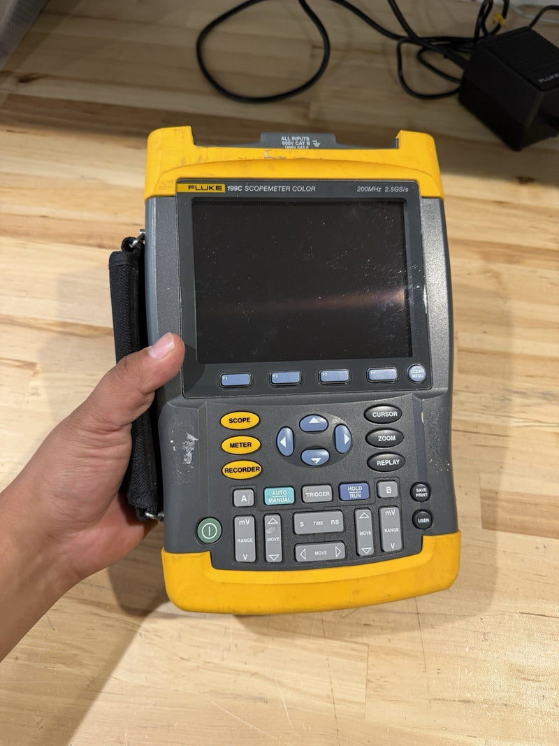 FLUKE 199C SCOPEMETER COLOR (FOR PARTS) PARTS ONLY