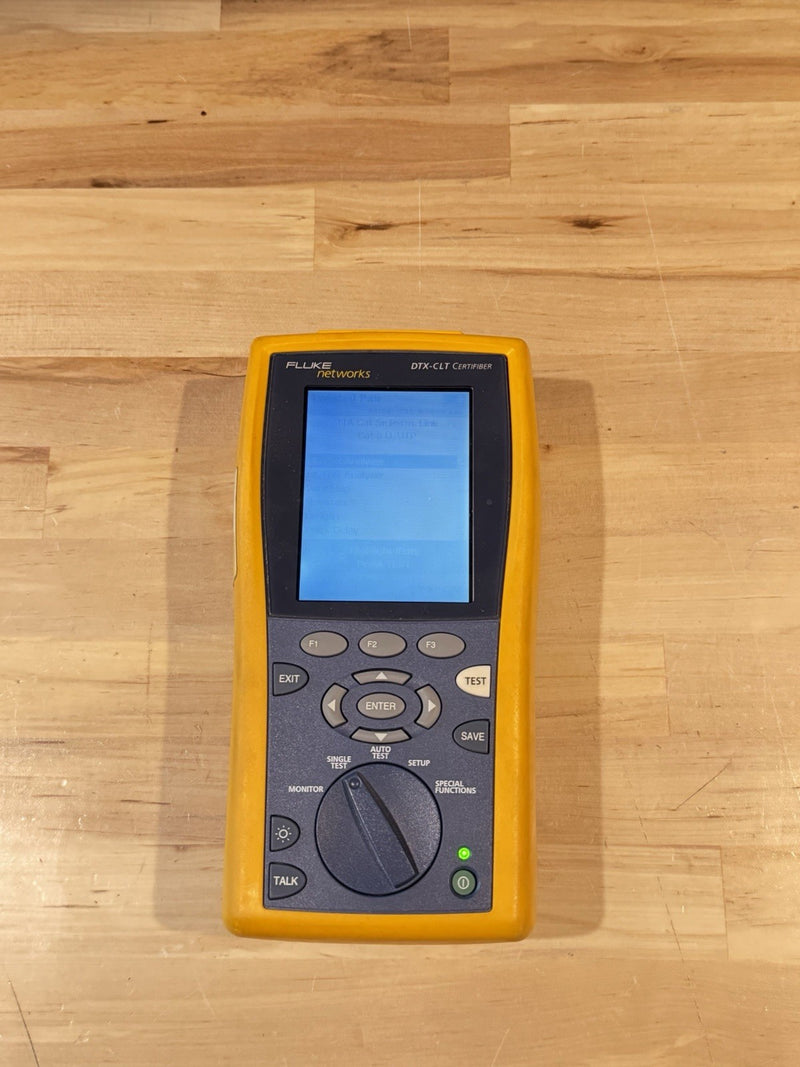 FLUKE NETWORKS DTX-CLT MAINFRAME & W/ CHARGER (TESTED)