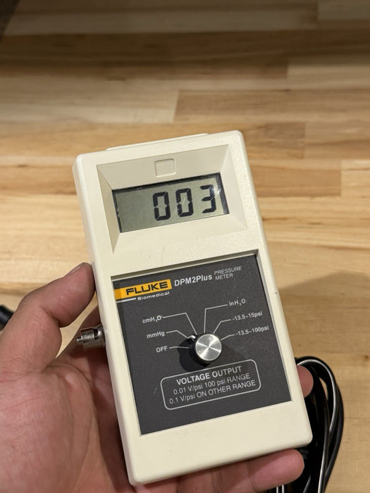 FLUKE BIOMEDICAL DPM2PLUS PRESSURE METER (TESTED) FREE SHIPPING CALIBRATED 2025