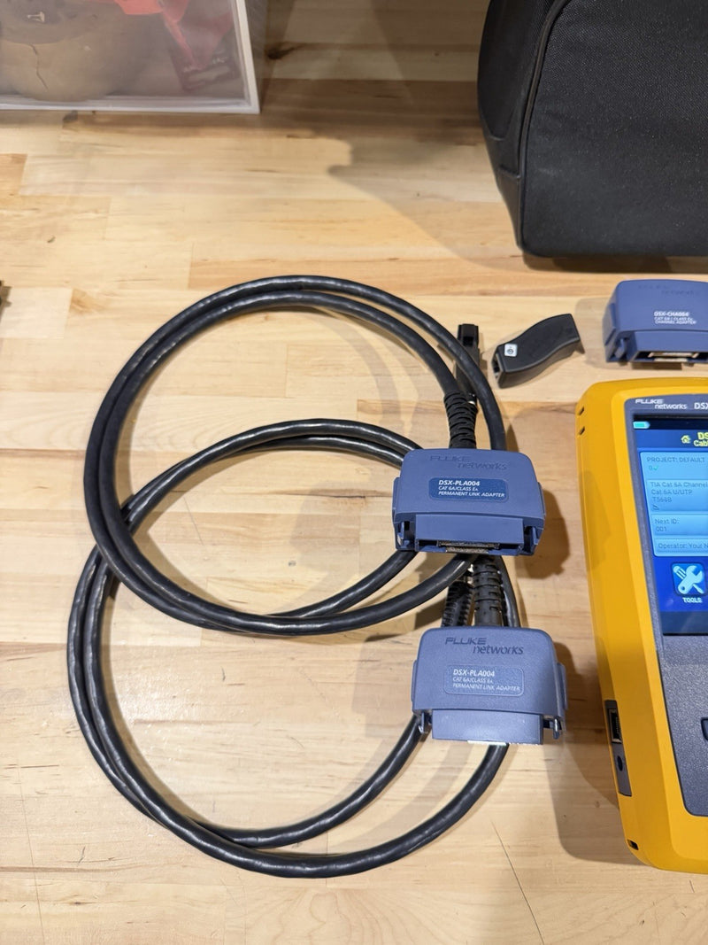 FLUKE NETWORKS DSX-602 PRO 500MHZ CABLE ANALYZER V2 WITH WIFI TESTED