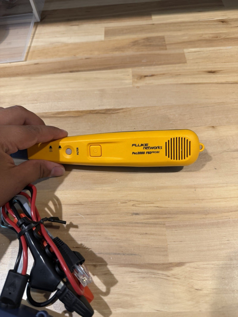 FLUKE NETWORKS PRO3000 F60 PROBE & PRO3000 TONER KIT TESTED