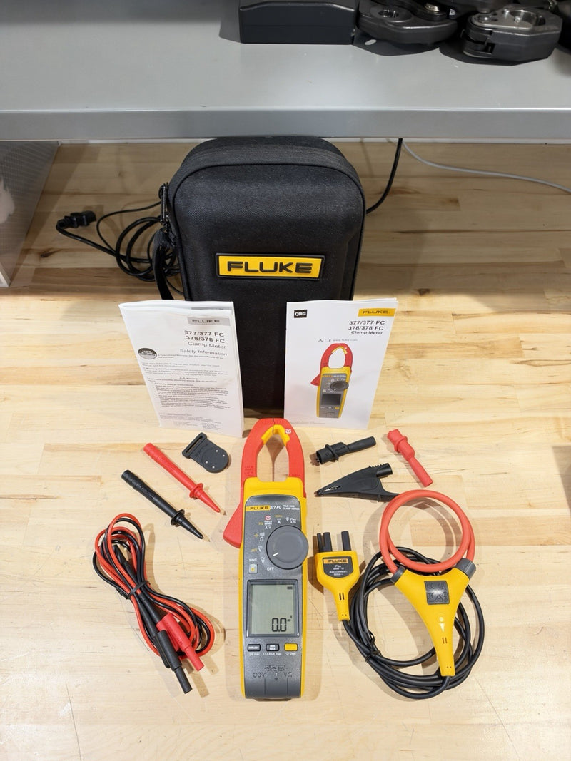 FLUKE 377 FC NON-CONTACT VOLTAGE CLAMP METER SHIPS FAST