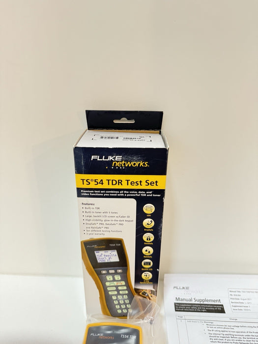 FLUKE NETWORKS TS54 TDR TEST SET (NEW FACTORY SEALED) SHIPS FAST