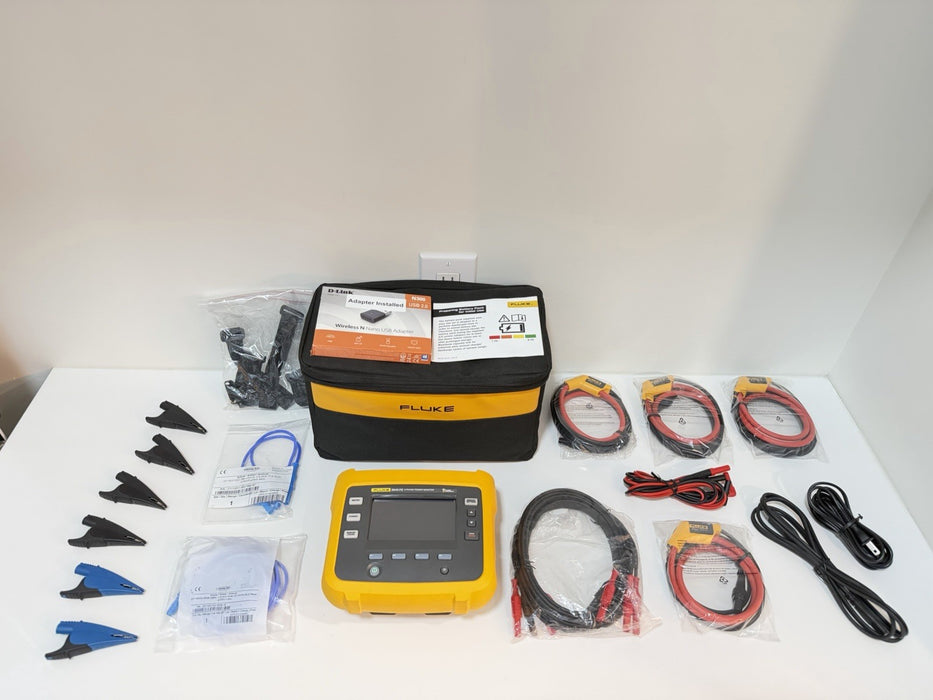 FLUKE 3540 FC 3-PHASE POWER MONITOR WITH ACCESSORIES TESTED NEW