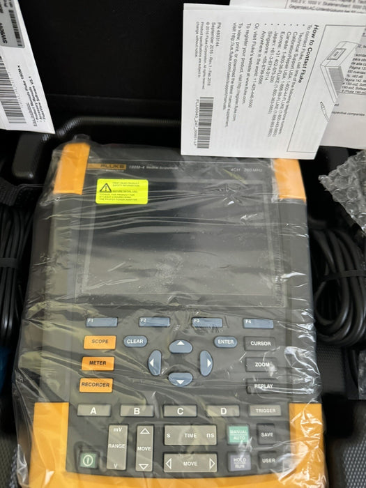 FLUKE 190M-4 4 CHANNEL 200 MHZ MEDICAL SCOPEMETER / NEW SEALED
