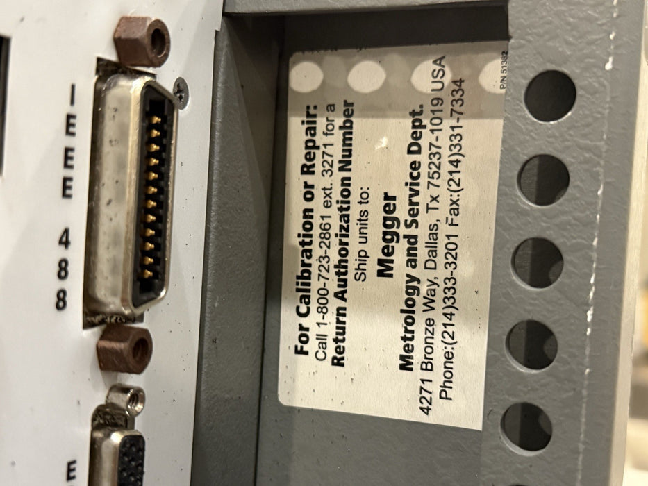 MEGGER MPRT8430 PROTECTIVE RELAY TESTING SYSTEM & TOUCHVIEW INTERFACE PARTS ONLY