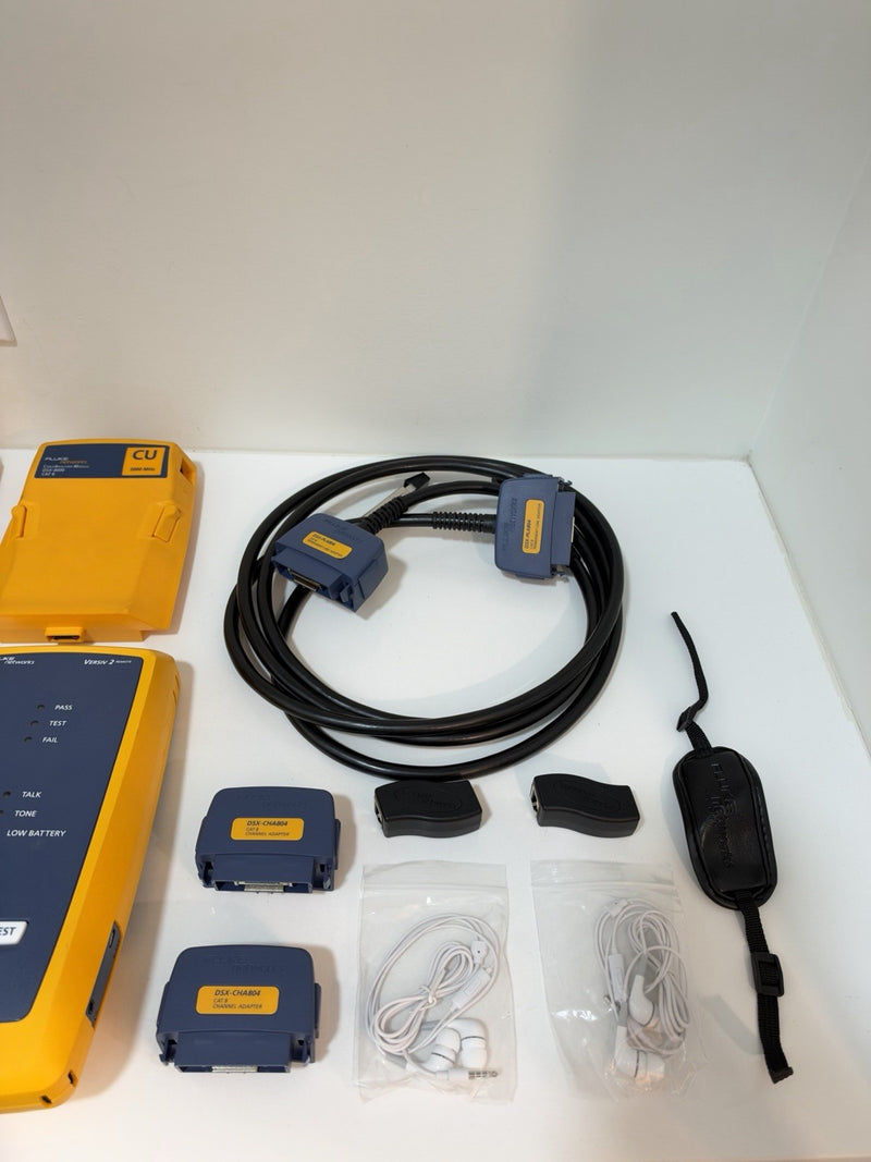 FLUKE NETWORKS DSX2-8000 VERSIV 2 CAT6A CAT8 LAN CABLE CERTIFIER TESTER DSX-8000