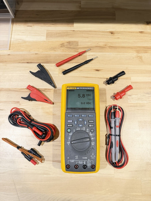 FLUKE 289 TRUE RMS DIGITAL MULTIMETER KIT W/ ACCESSORIES (TESTED) SHIPS FAST