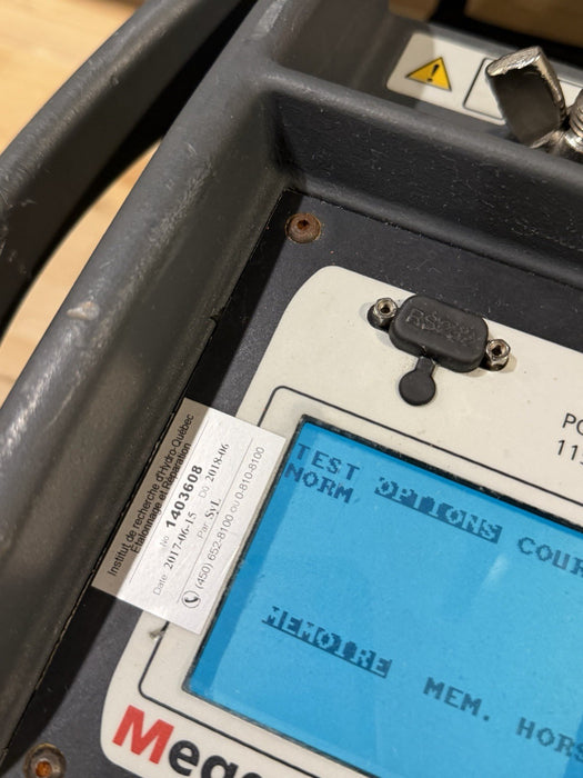 MEGGER DLRO 200-115 DIGITAL LOW RESISTANCE OHMMETER TESTED