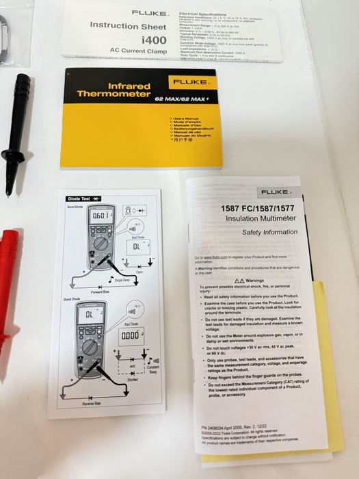 FLUKE 1587KIT/62MAX+ FC & i400 ADVANCED ELECTRICAL KIT (NEW FACTORY SEALED) 2025