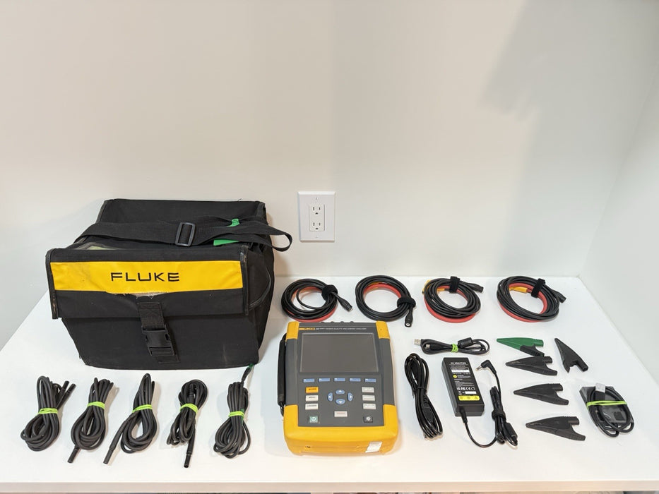 FLUKE 435 II POWER QUALITY & ENERGY ANALYZER WITH ACCESSORIES CALIBRATED 2025