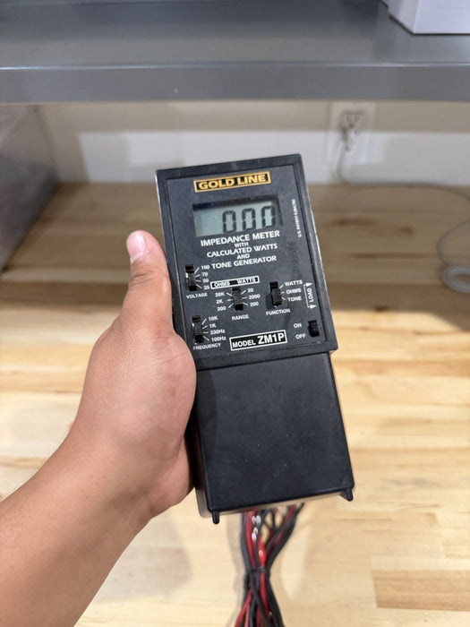 GOLDLINE ZM1P IMPEDANCE METER W/LEADS (TESTED) SHIPS FAST