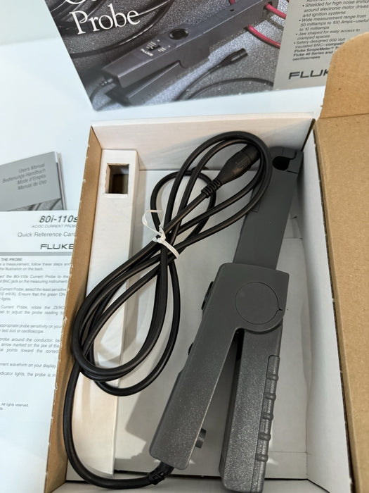 FLUKE 80i-110S AC/DC CURRENT PROBE (NEW FACTORY SEALED) NEW - SHIPS FAST