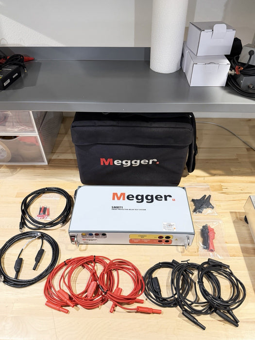 MEGGER SMRT 1 SMART PROTECTIVE RELAY TEST SYSTEM (CALIBRATED 2026) W/ CABLES