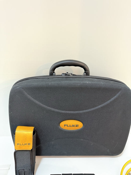 FLUKE 810 VIBRATION TESTER WITH TACHOMETER & TRIAXIAL ACCELEROMETER & CASE TESTED