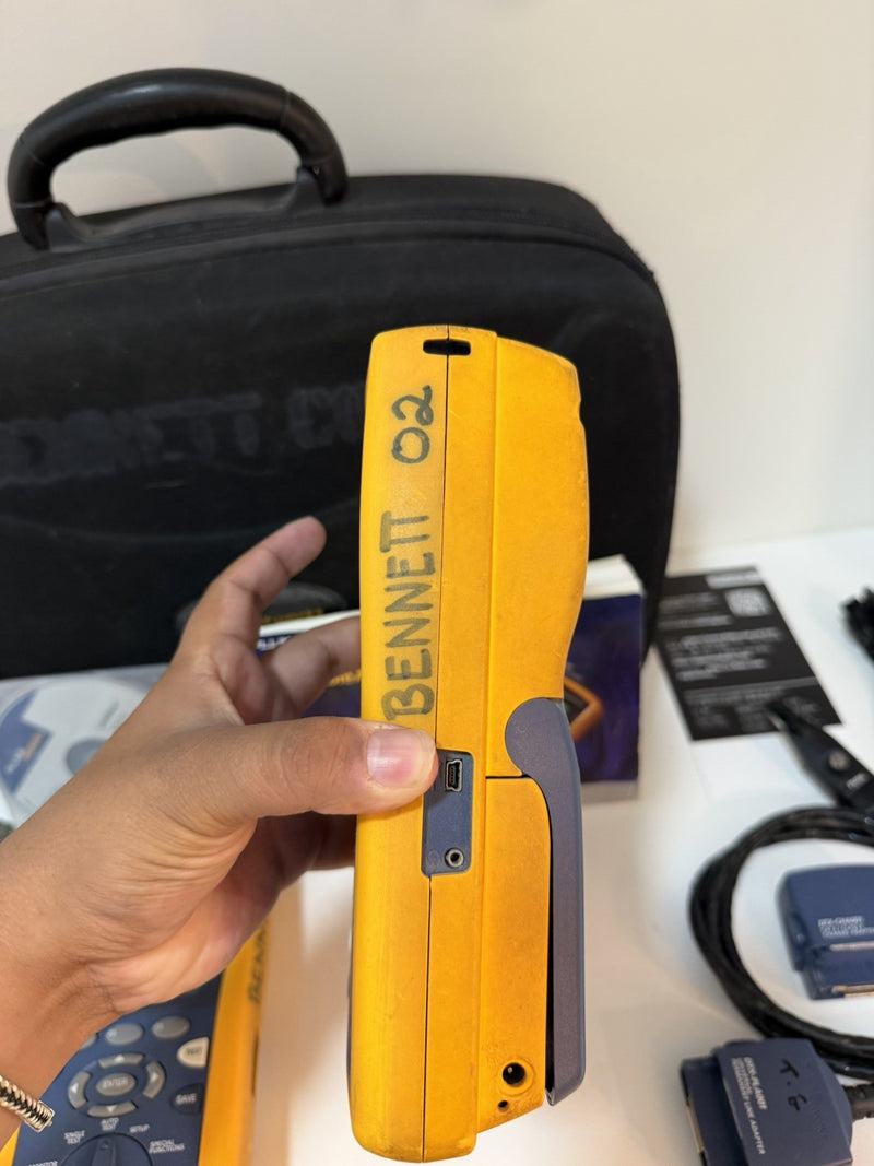 FLUKE NETWORKS DTX-1800 DTX CABLE ANALYZER KIT & PLA001 TESTED