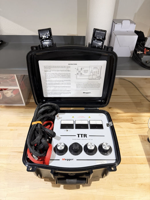 MEGGER TTR 550005B TRANSFORMER TURN RATIO TEST SET (TESTED) FREE SHIPPING  /RARE